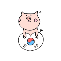 Cute Korean Pig With Japanese Line Stickers Line Store
