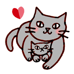 Cat-Gray, POLUKO's Daily greeting
