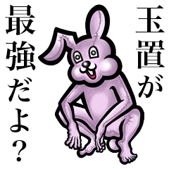 Pink bunny sticker! Tamaki Tamaoki