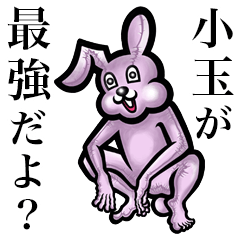 Pink bunny sticker! Kodama Kotama Odama