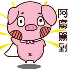 Coco Pig -Name stickers -A GUANG