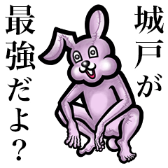 Pink bunny sticker! Kido Kito Shiroto