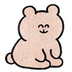 very cute bear stamp