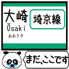 Inform station name Saikyo,Rinkai line3