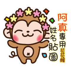 Twopebaby flower monkey 876