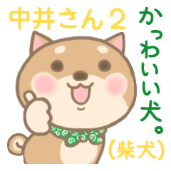 中井さん専用スタンプ２( かわいい柴犬。)