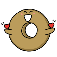 a cute doughnut