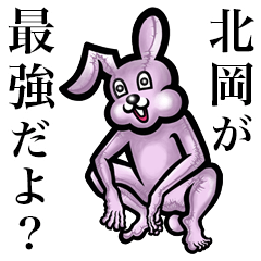 Pink bunny sticker! Kitaoka