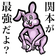 Pink bunny sticker! Sekimoto