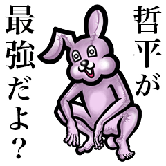 Pink bunny sticker! Teppei Tetsuhira