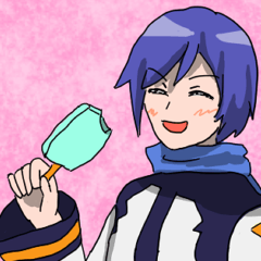 Sentimental sticker of KAITO and MEIKO