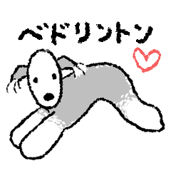 Bedlington terrier sticker