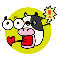 First time cow Sticker