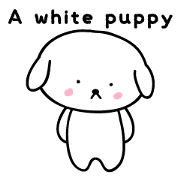 A white puppy (Wordless)