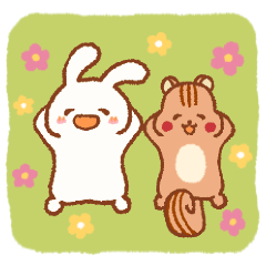 Rabbit Tamtam & Squirrel Puti -spring-