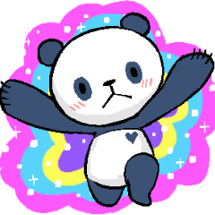 Grumpy panda sticker