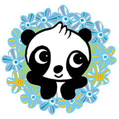 Fluffy pretty Panda