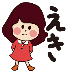 eki girl everyday sticker