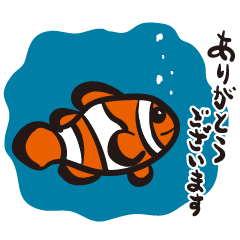 丁寧に話す海の魚と仲間たち