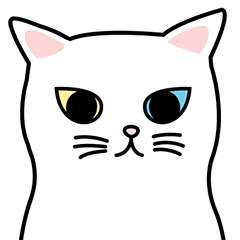 Grumpy White Cat (V.Eng)