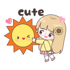 little sunflower girl and sun(EN)