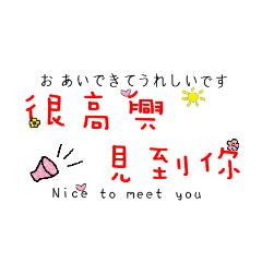 Say Hello in Chinese Japanese English 2