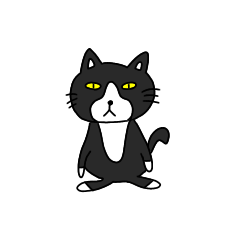 black and white socks cat Sticker
