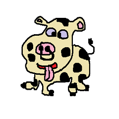 Cute polka-dot pattern animal Sticker