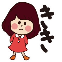 kiki girl everyday sticker