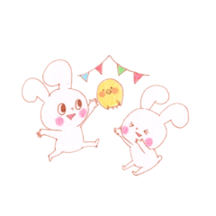 mochi-rabbit & piyomaru