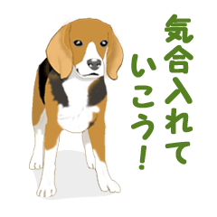 Sticker of dogs illustrations