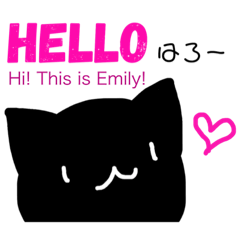 Emily: English and Japanese stickers