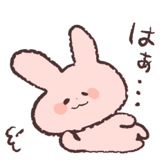 Lazy person rabbit