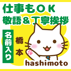 [HASHIMOTO]Polite greeting. animal Cat