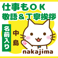 [NAKAJIMA]Polite greeting. animal Cat