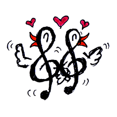 Treble clef bird 7