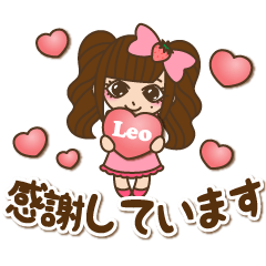 Leo's lovelydays with strawberry Sticker