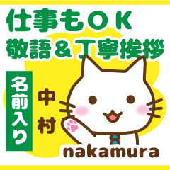 [NAKAMURA]Polite greeting. animal Cat