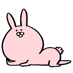 Relaxed rabbit Sticker