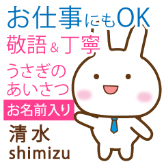 [SHIMIZU]Polite greeting. Rabbit