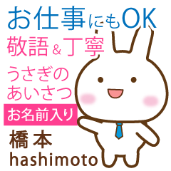 [HASHIMOTO]Polite greeting. Rabbit