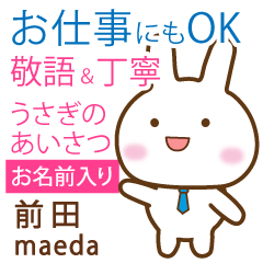 [MAEDA]Polite greeting. Rabbit