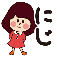 niji girl everyday sticker