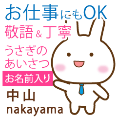 [NAKAYAMA]Polite greeting. Rabbit