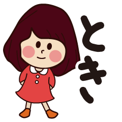 toki girl everyday sticker