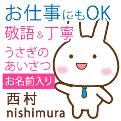 [NISHIMURA]Polite greeting. Rabbit