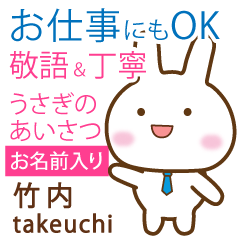 [TAKEUCHI]Polite greeting. Rabbit