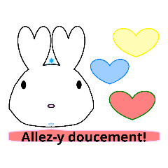 French love cute rabbit