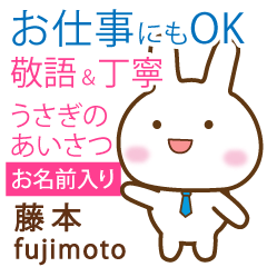 [FUJIMOTO]Polite greeting. Rabbit