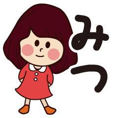 mitsu girl everyday sticker